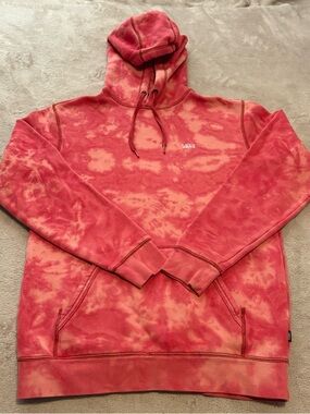 Vans Coral Pink ComfyCush Tie‑Dye Pullover Hoodie – Unisex S